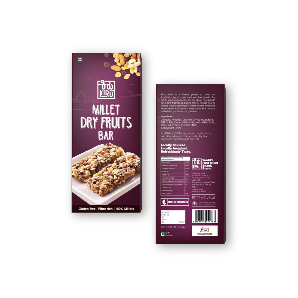Kiru Millet Cookies & Bars Combo Kiru Millet Snacks