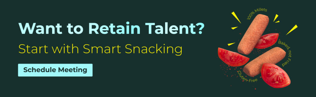 want to retain talent? start with smart snacking by kiru millet healthy office snacks